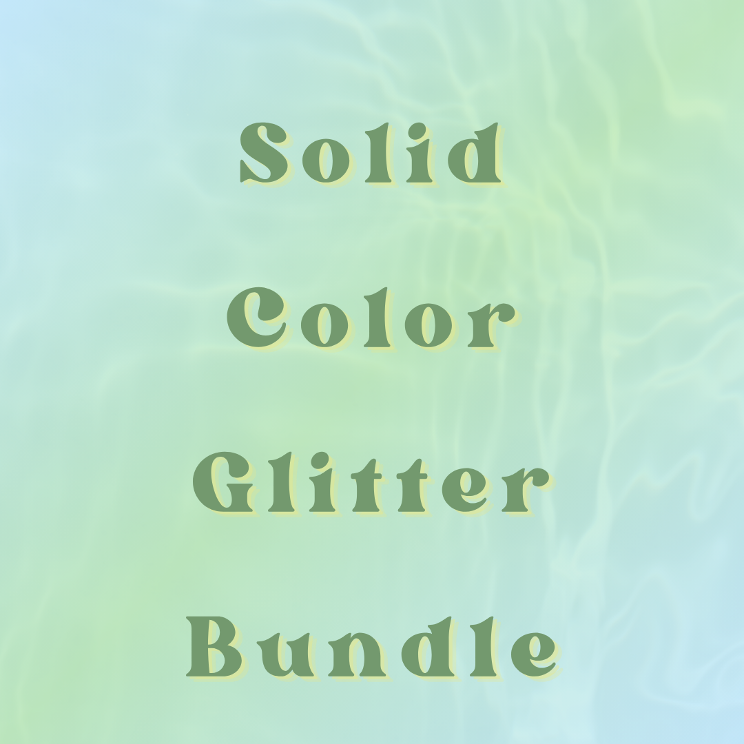 Solid Color Glitter Bundle