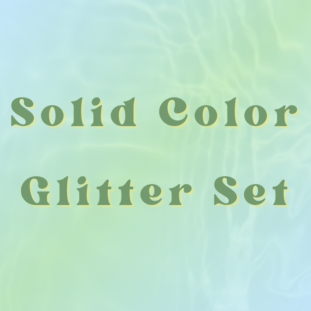 Solid Color Glitter Set