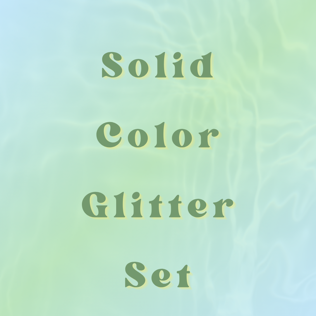 Solid Color Glitter Set