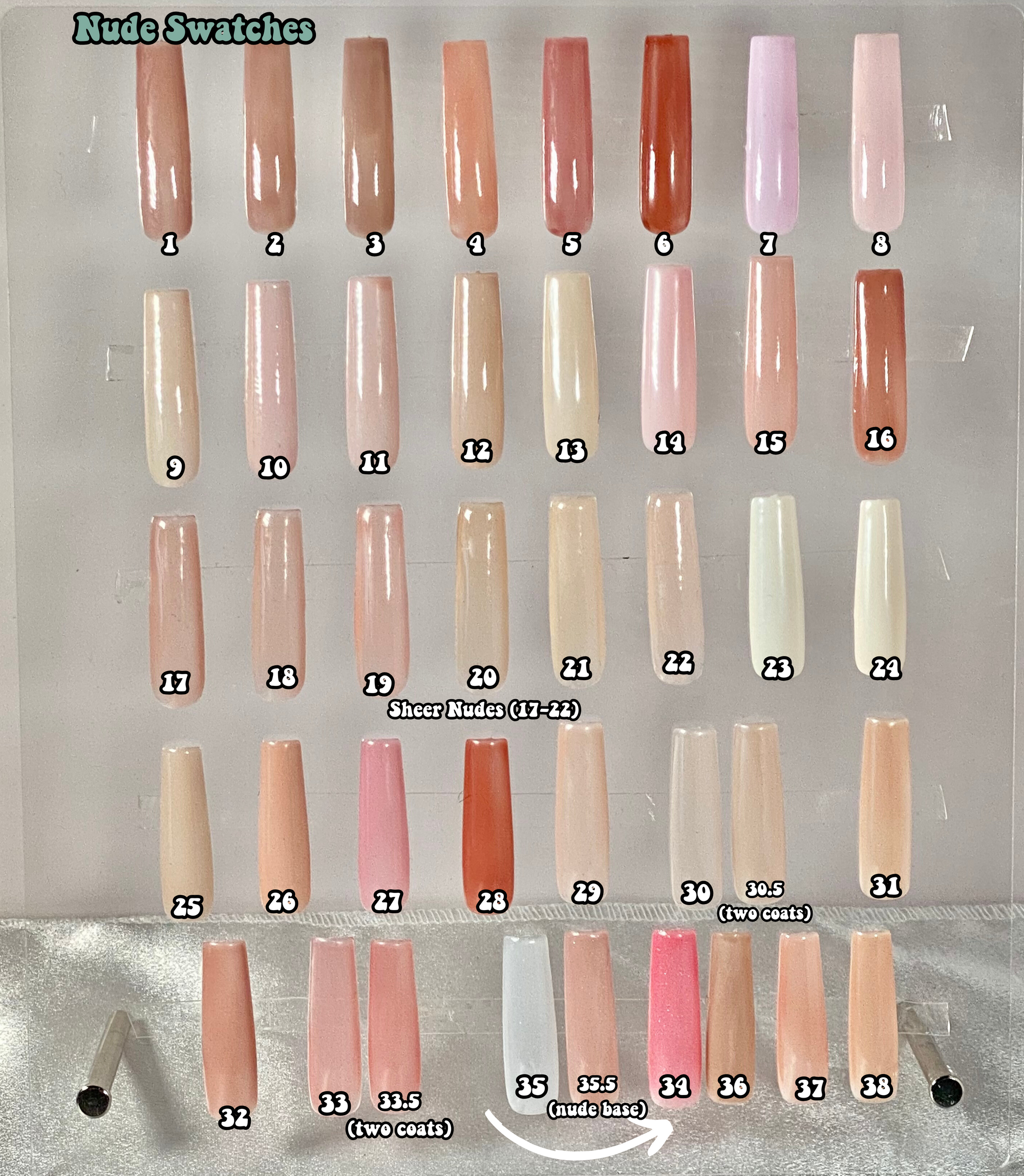 Nude Swatches - NOT FOR SALE